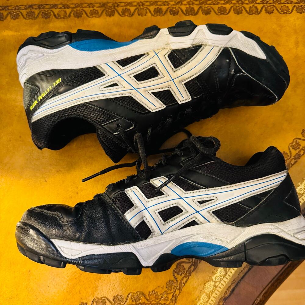 ASICS Womens Black Field Hockey Lacrosse Gel Lethal MP6 Turf Cleats Sneakers 7